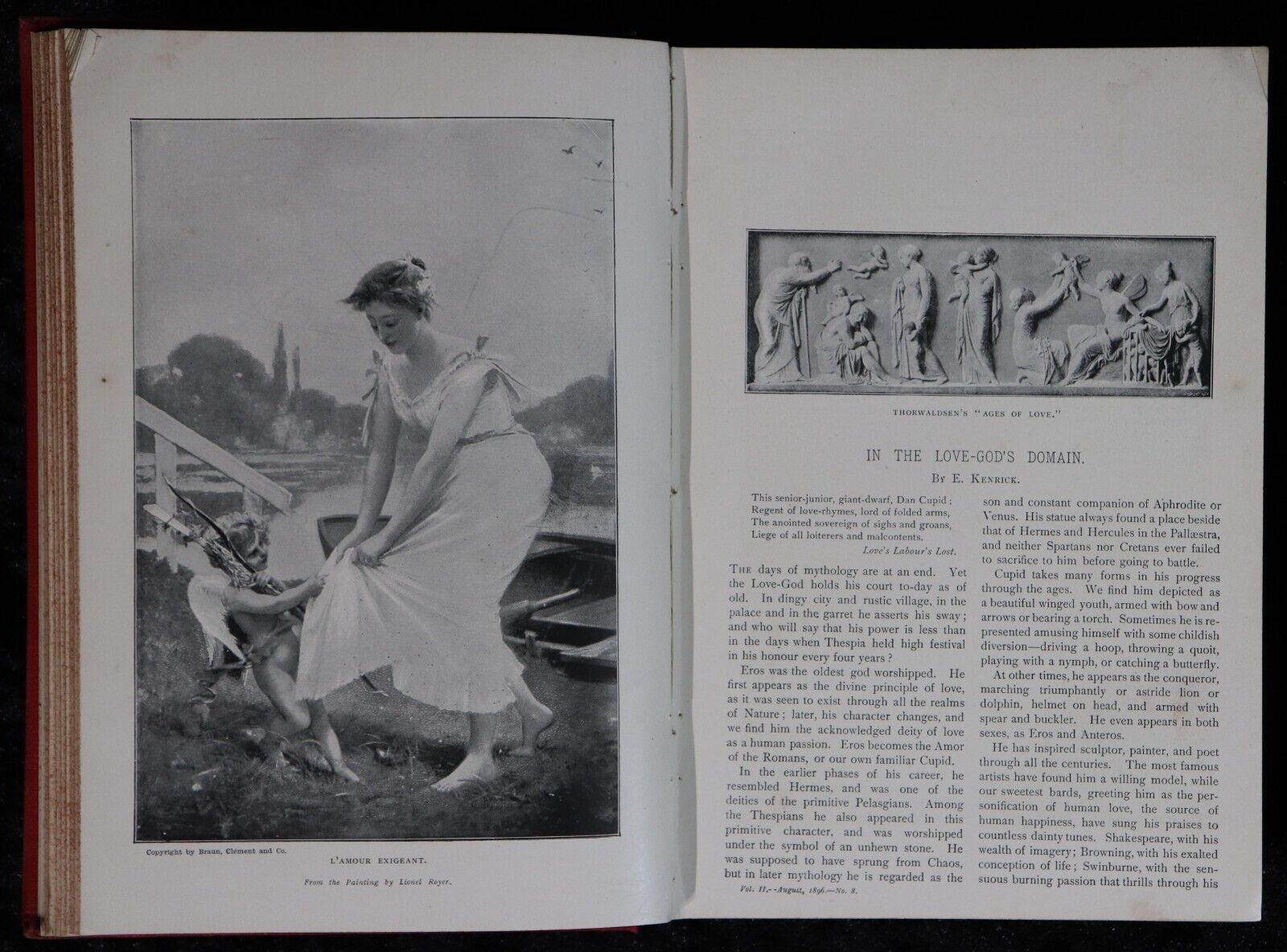 1896 Pearson's Magazine: Rudyard Kipling Antique British Literature Book