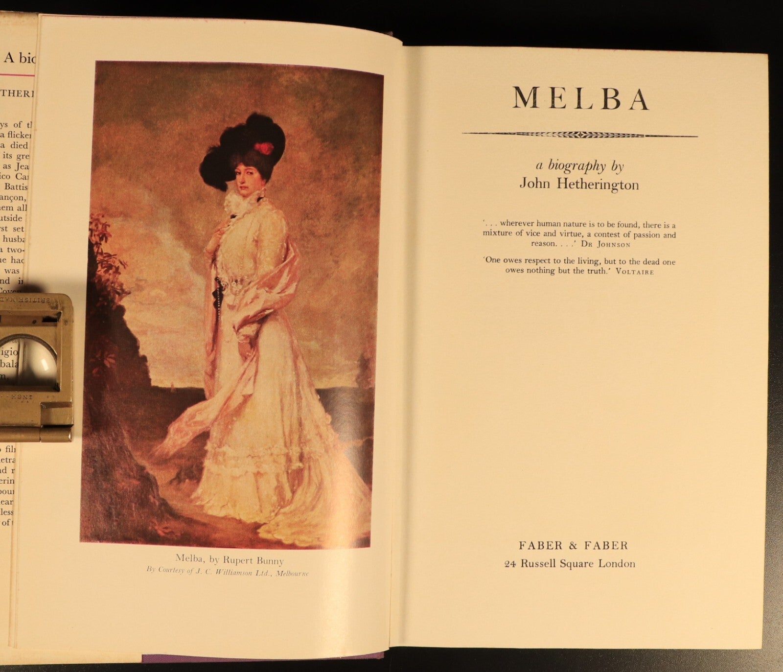 Melba A Biography by John Hetherington 1967 SIGNED Australian Theatre Book