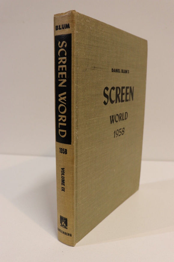 1958 Daniel Blum's Screen World Vintage Film & Cinema History Book