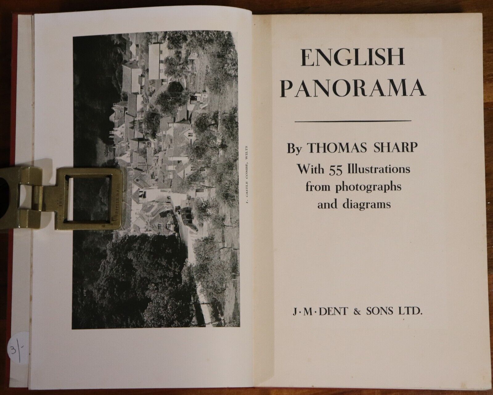 1936 English Panorama by Thomas Sharp Antique British History Architecture Book