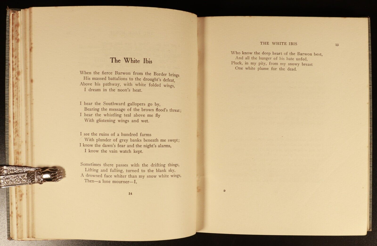 1916 The Australian & Verses by Will H. Ogilvie Antique Australian Poetry Book