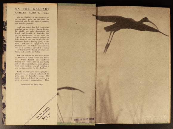 1944 On The Wallaby by Charles Barrett Australian Natural History Book 1st Ed