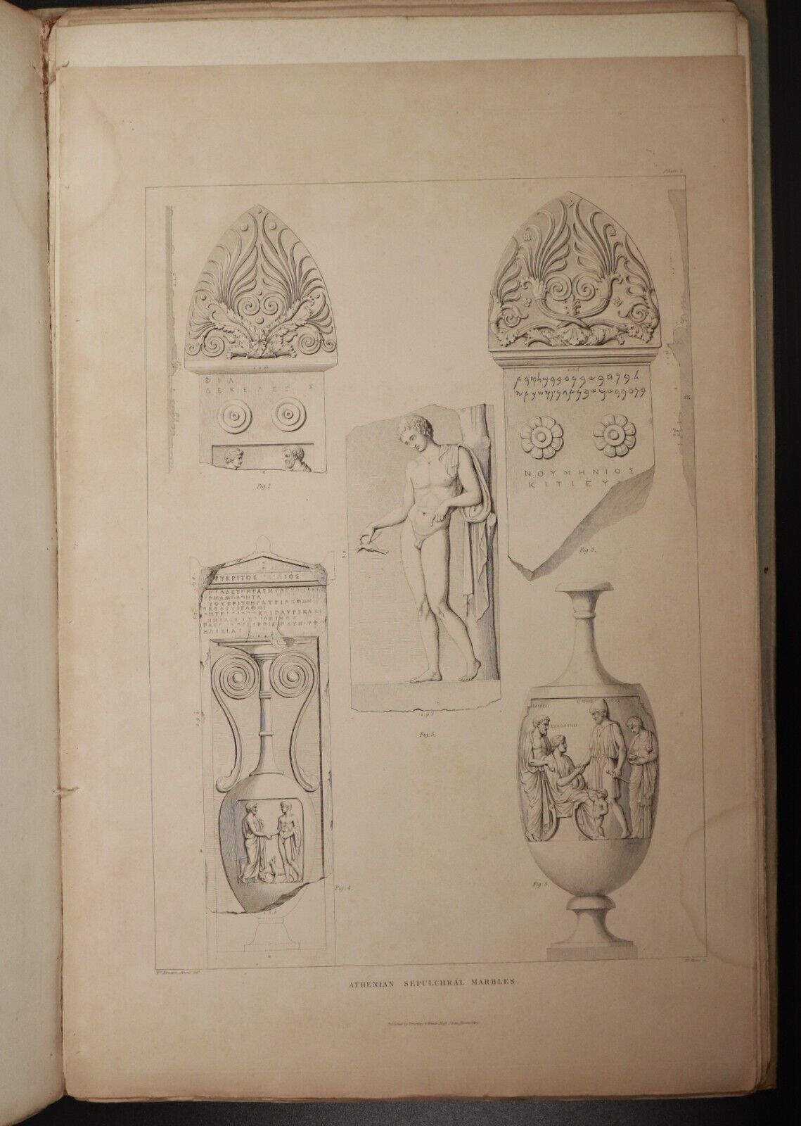 1837 Series Of Examples Of Grecian Ornament Antiquarian Architecture Book Plates