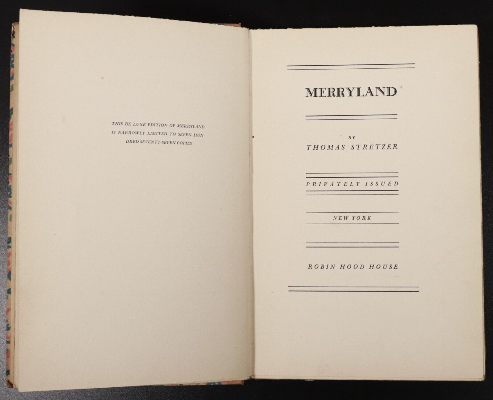 1932 Merryland by Thomas Stretzer Antique Book 18th Century Erotic Fiction - 0