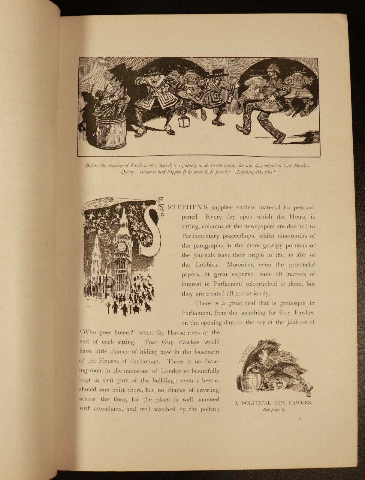 1897 Pen & Pencil In Parliament by Harry Furniss Antique British Art Book 1st Ed