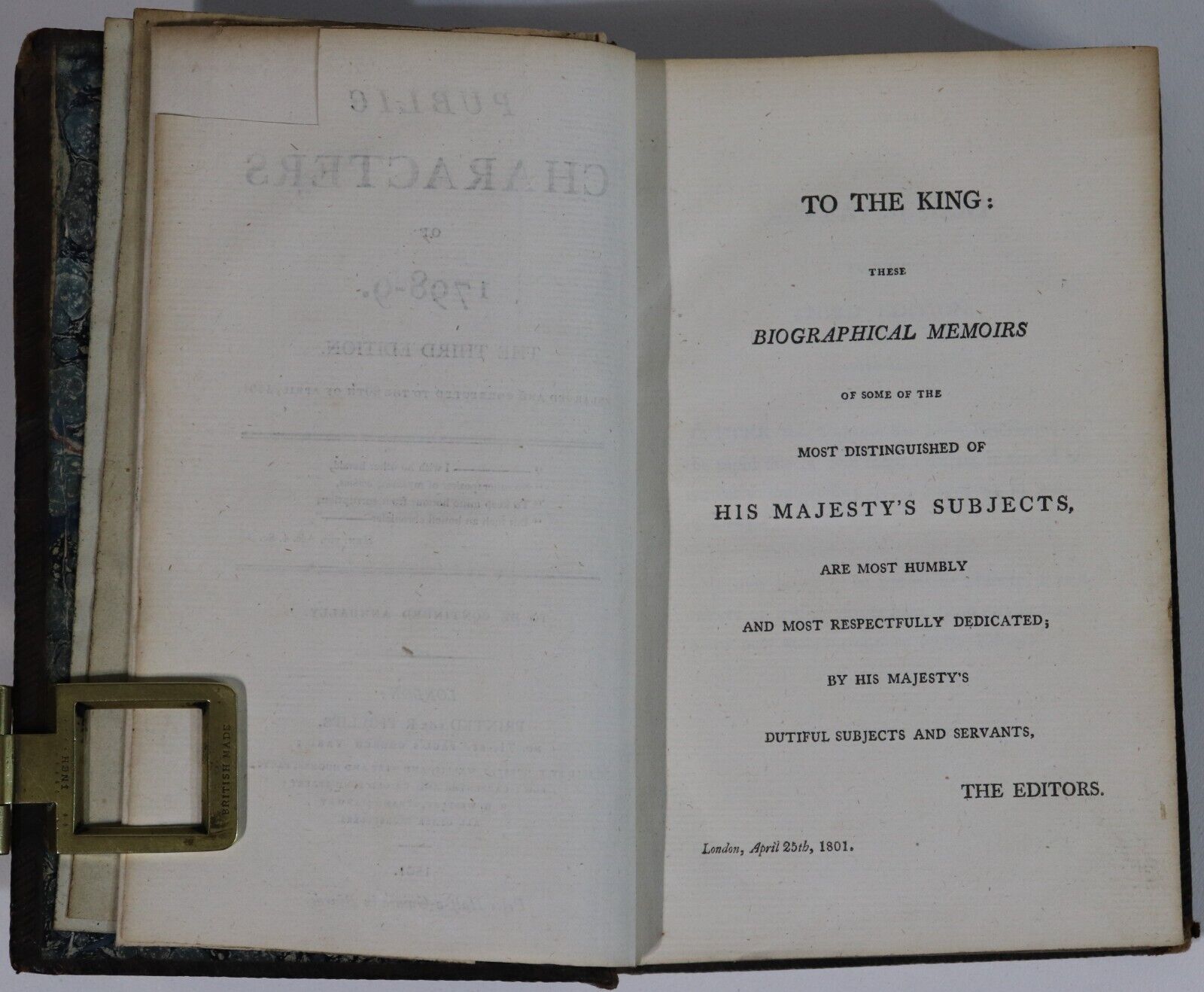 1798-1807 8vol British Public Characters: R Phillips Antiquarian Book Set