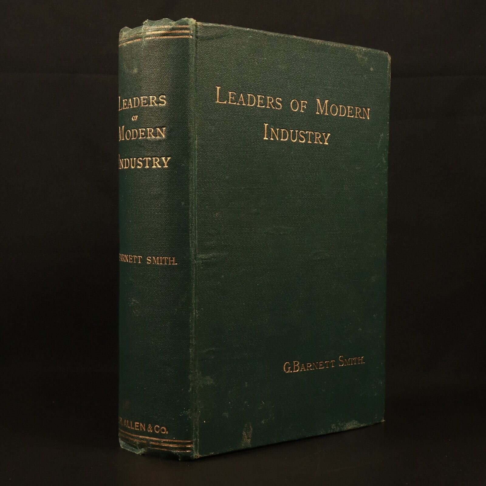 1894 Leaders Of Modern Industry by G. Barnett Smith Antique History Book 1st Ed