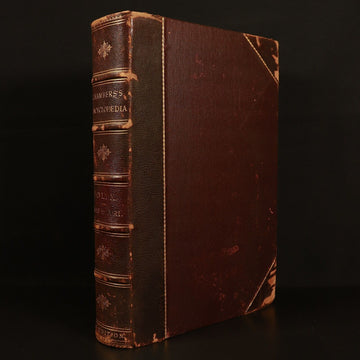 1895 Chambers's Encyclopaedia Vol. X Antique History Book With Maps Leather