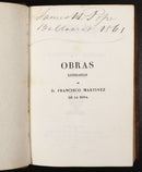 1838 2vol Obras Literarias de D. Francisco Martinez Antique Literature Books-4