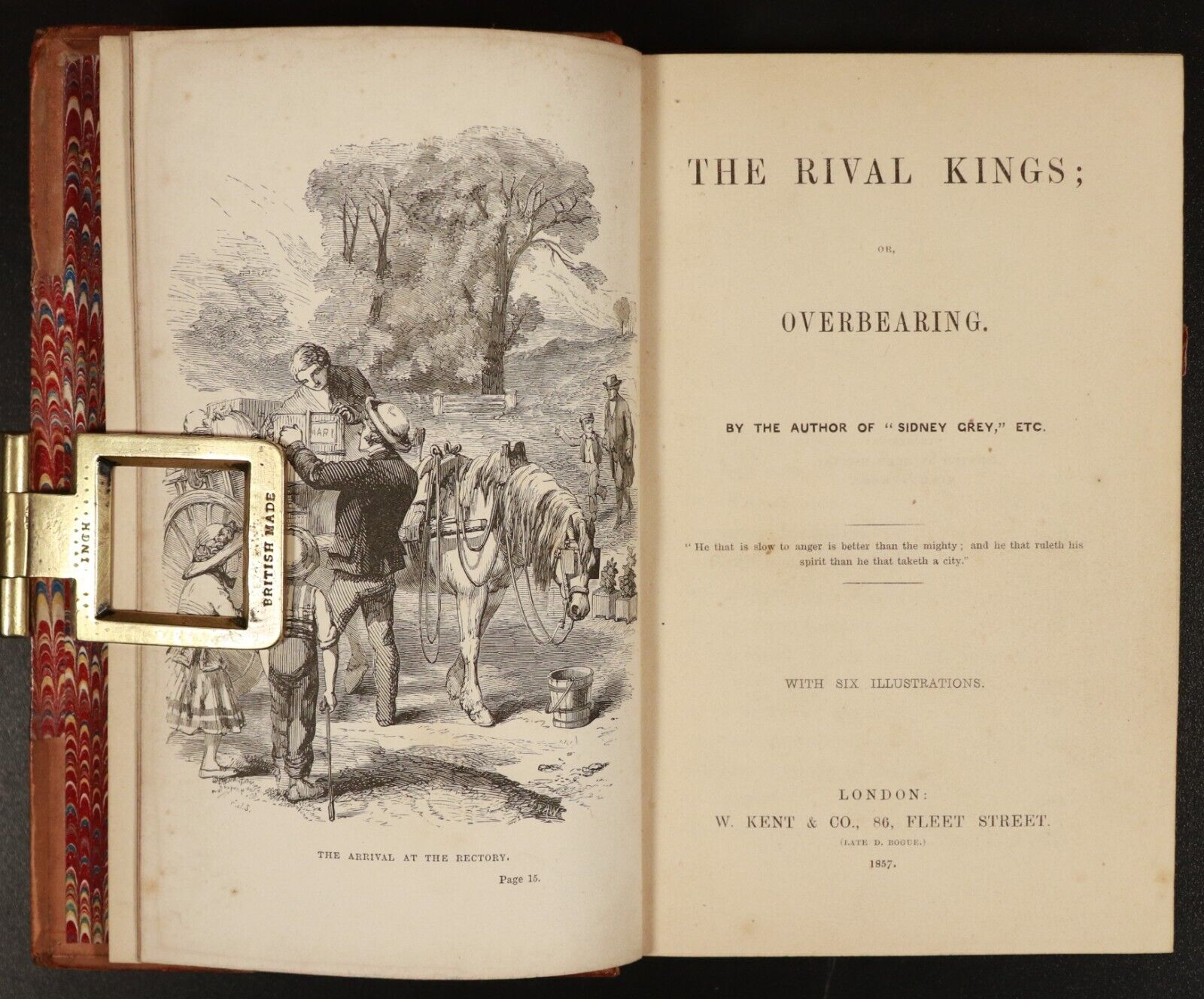 1857 The Rival Kings Or Overbearing 1st Edition Antiquarian British Fiction Book