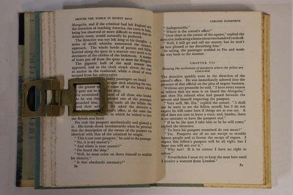 c1957 Around The World In Eighty Days by Jules Verne Vintage Fiction Book