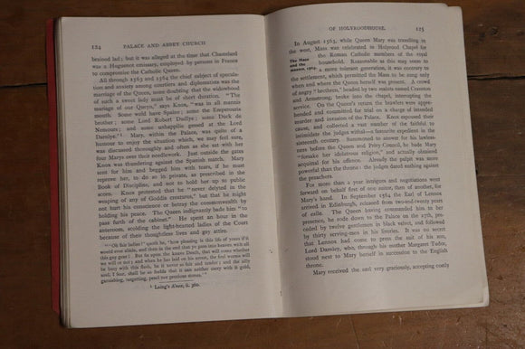 1908 Official Guide to the Abbey-Church of Holyroodhouse Antique Tour Guide