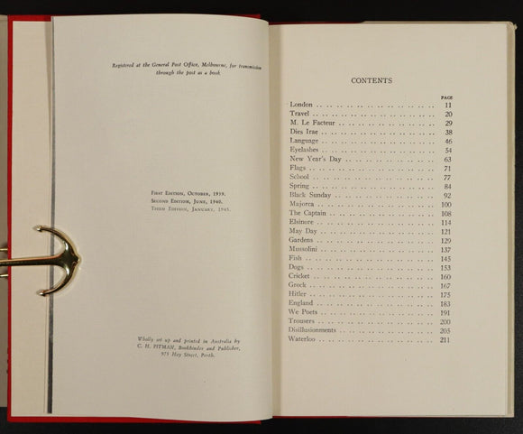 1945 Appartement In Brussels by Alan D Mickle Antique Australian Literature Book