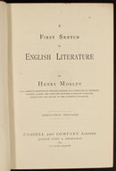 1894 A First Sketch Of English Literature by H Morley Antiquarian Reference Book-2