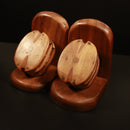 c1930's Nautical Themed Book Ends Antique Wooden & Rope Maritime Book Ends-5