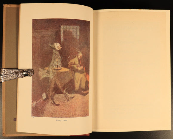 1912 Christmas Books by Charles Dickens Antique Fiction Book Gresham V10