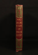 c1920 Macaulay's Essays On English History Antique British History Book-13