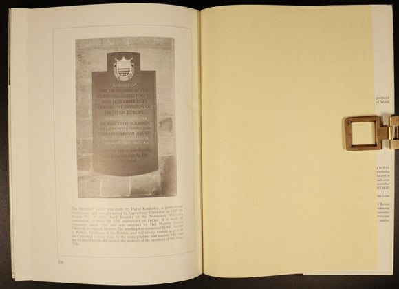 1994 We Remember D-Day WW2 Military History Book by Frank & Joan Shaw Signed