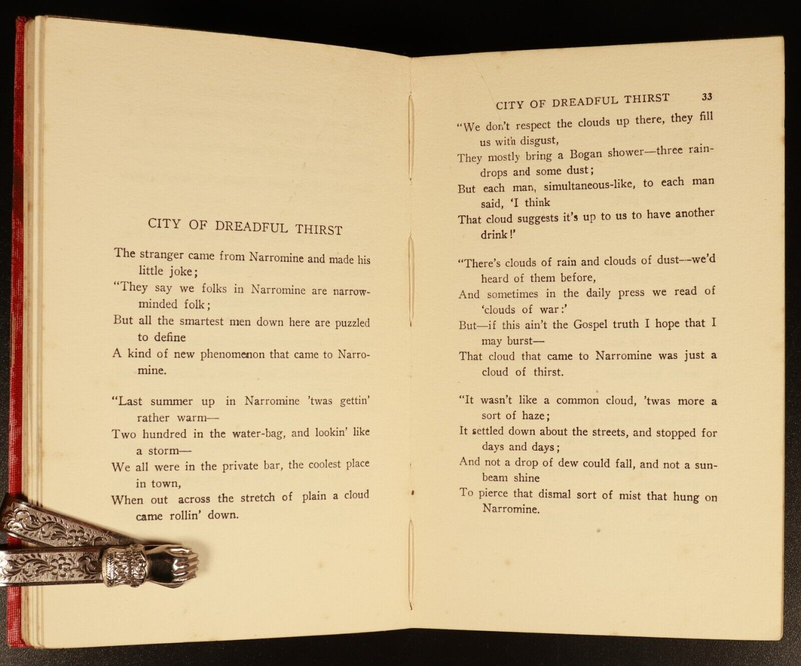 1928 Rio Grande & Other Verses by AB 'Banjo' Paterson Australian Fiction Book