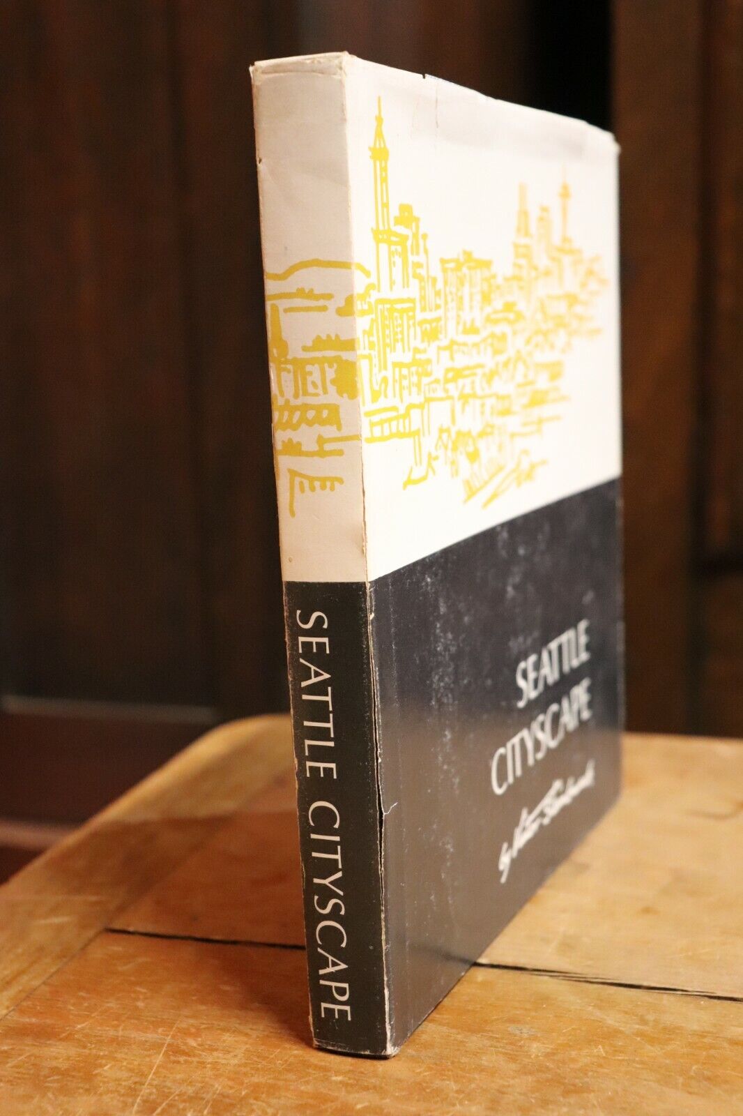 1963 Seattle Cityscape by Victor Steinbrueck Vintage Architecture Book