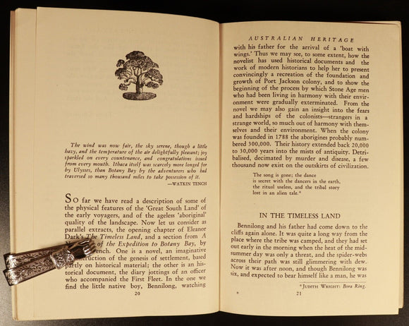 1949 Australian Heritage by CB Christesen Australian Literary History Book 1st