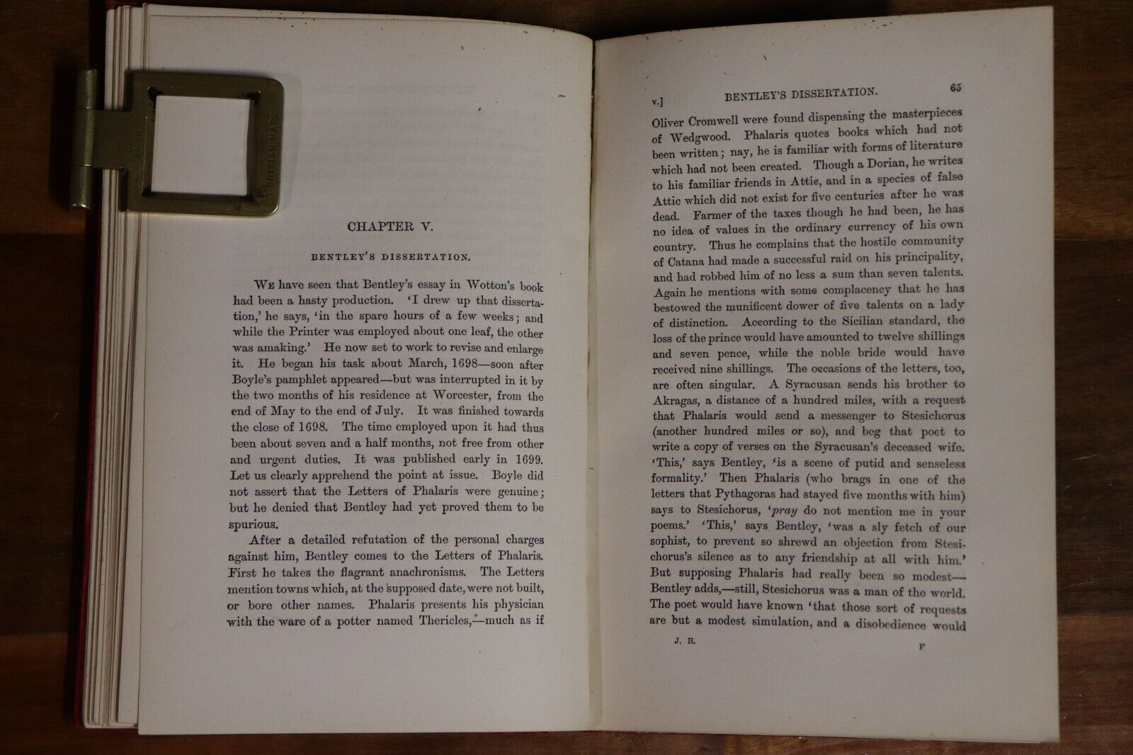 1882 English Men Of Letters: Richard Bentley Antique British History Book 1st Ed