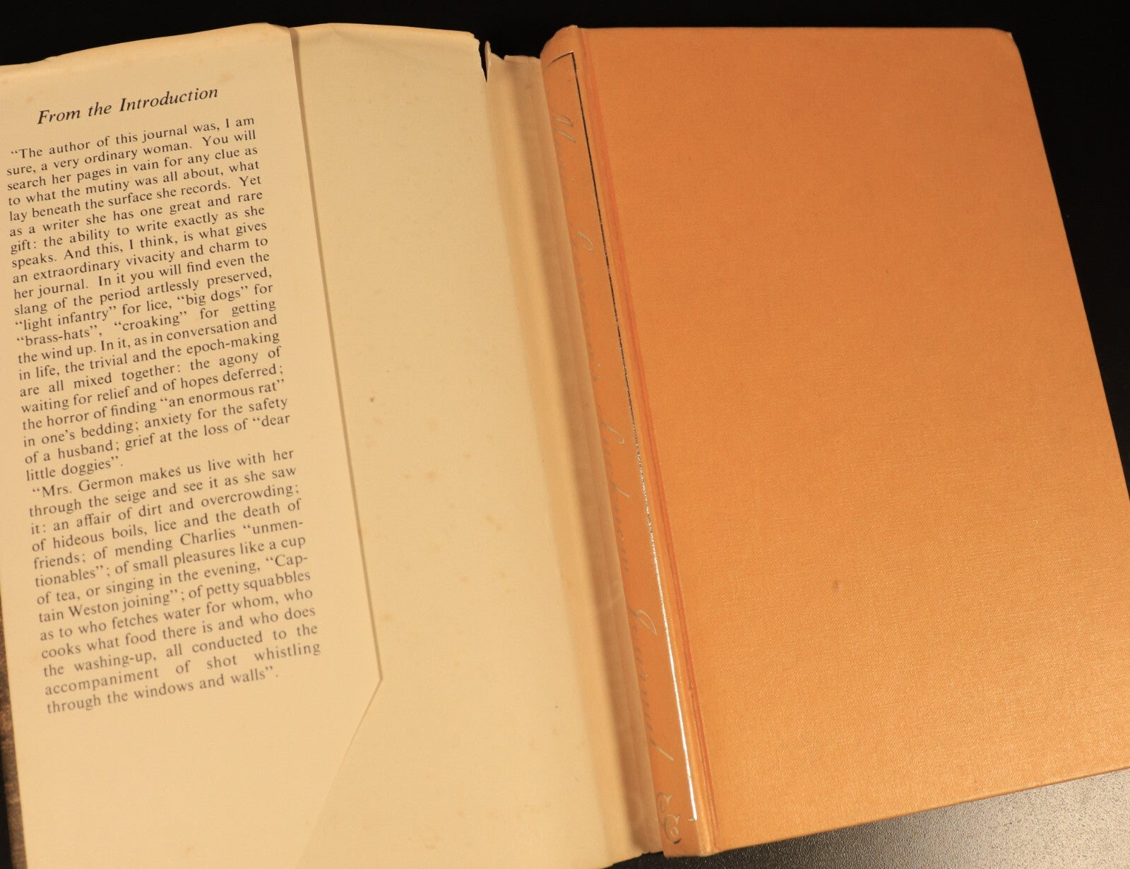 Journal Of The Siege Of Lucknow by M. Germon British Military History Book c1978