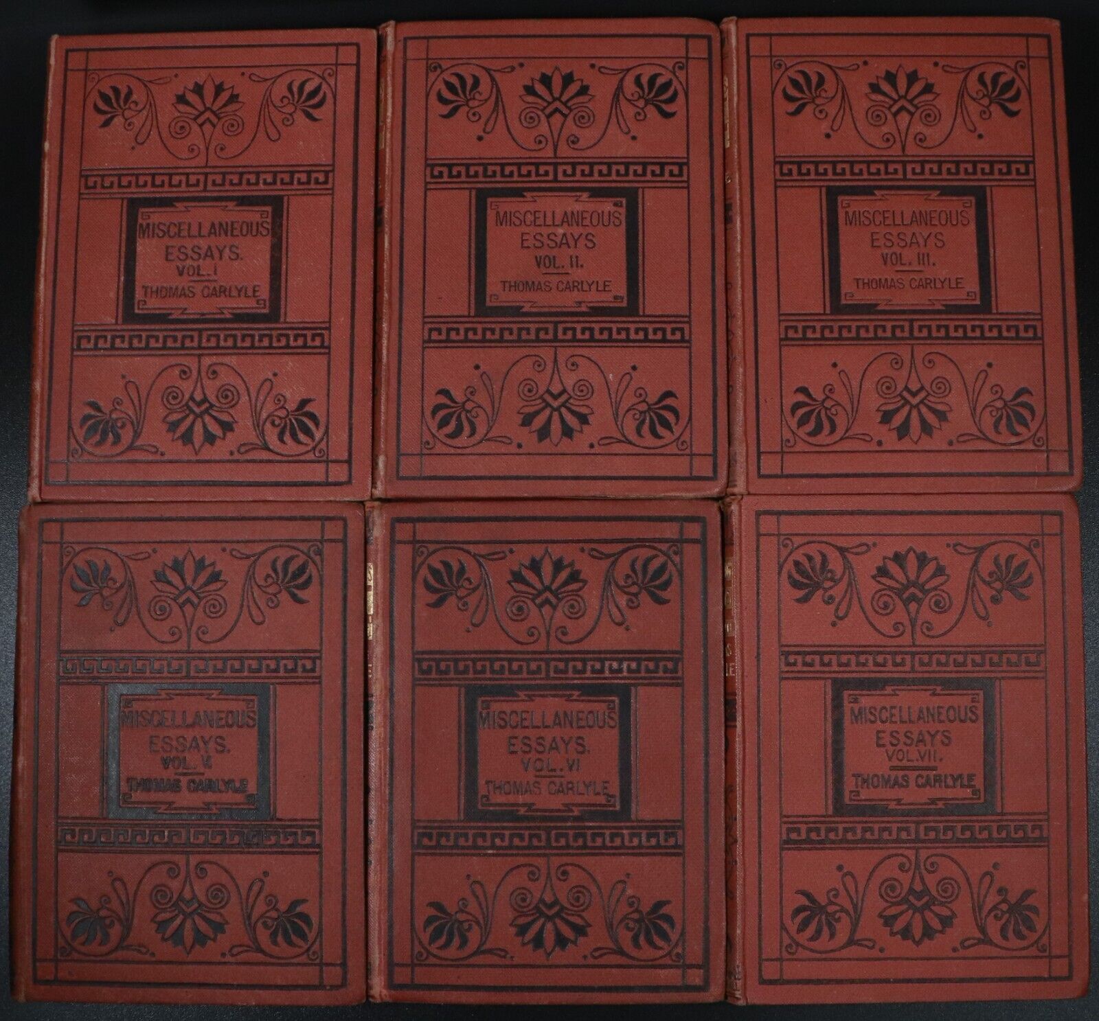 1872 6vol Critical & Miscellaneous Essays by Thomas Carlyle Antiquarian Books