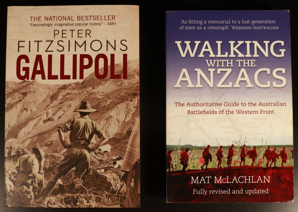 Collection Of Anzac Gallipoli Military History Books Incl Peter Fitzsimons etc