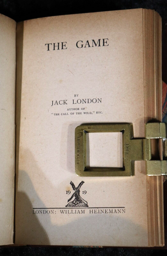 c1914 The Abysmal Brute & The Game by Jack London Antique Fiction Book