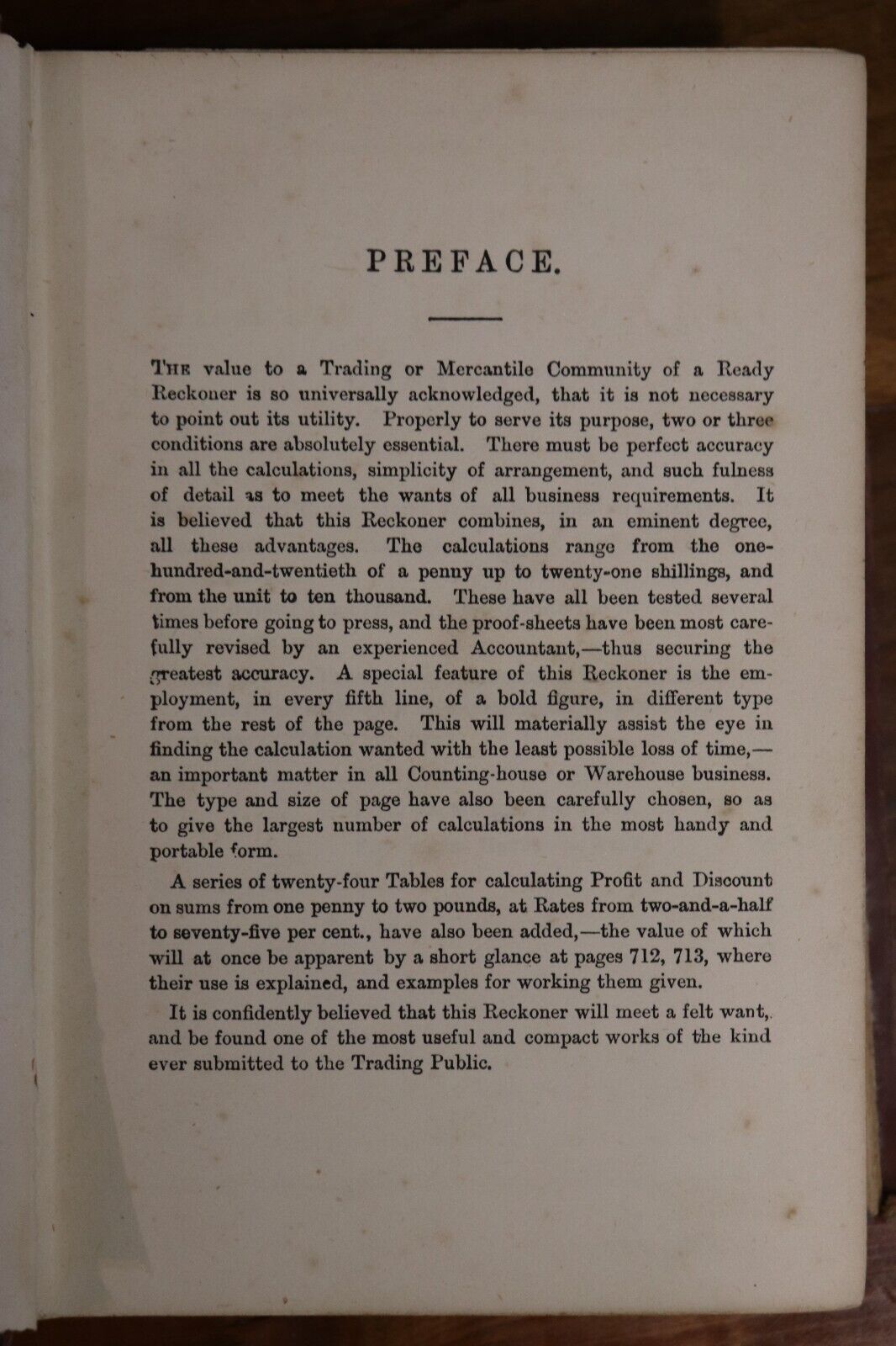 1878 The National Ready Reckoner Antique British Financial Reference Book