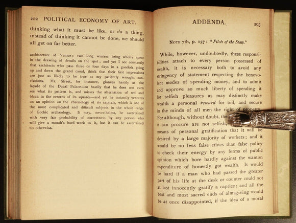 c1920 Sesame And Lillies Etc. by John Ruskin Antique British History Book