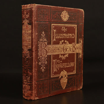 Longfellow's Illustrated Birthday Text Book c1880 Antiquarian Poetry Book