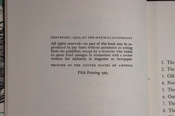 1963 At The Back Of The North Wind by G MacDonald Vintage Fiction Book