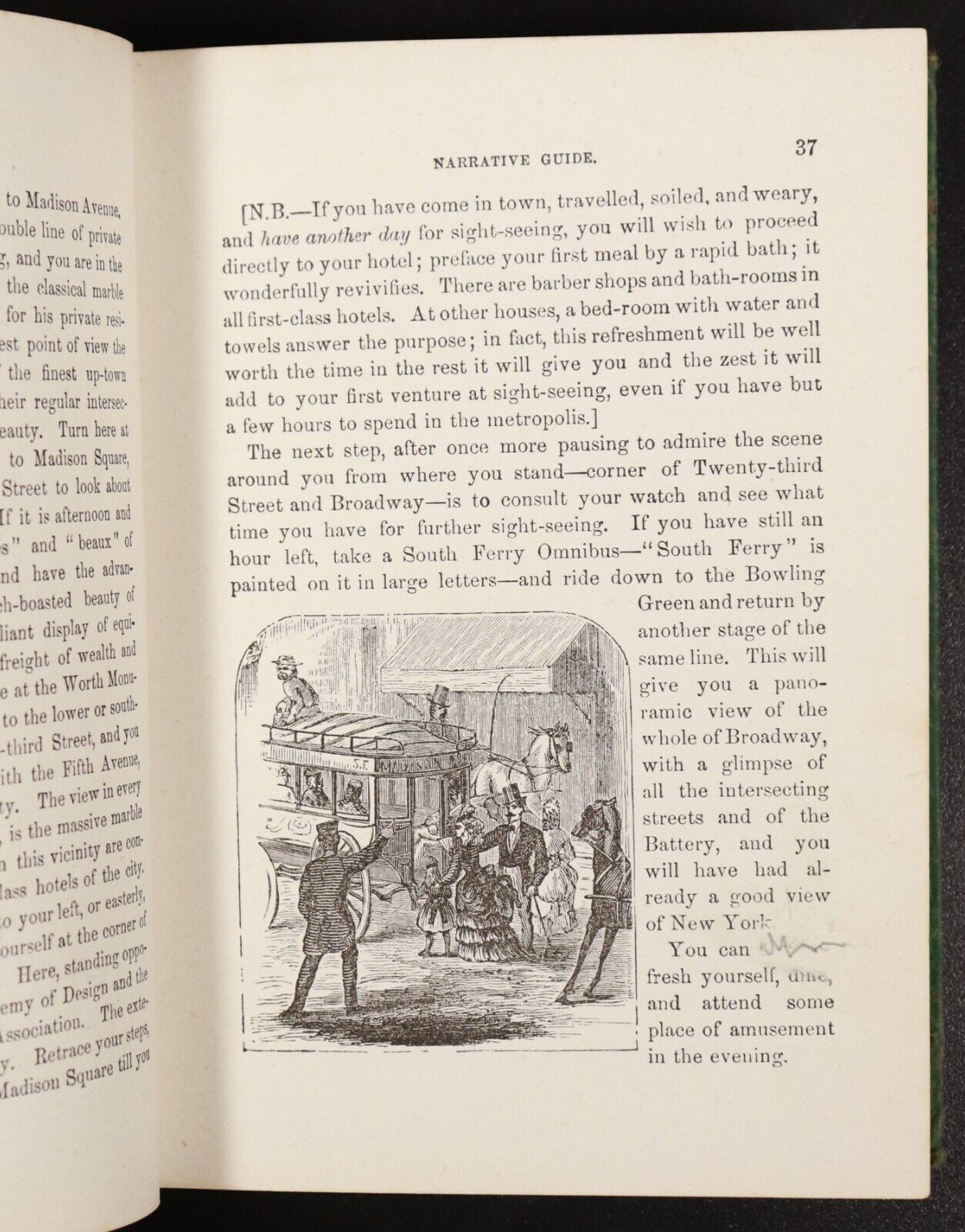 1873 Wood's Illustrated Hand-Book To New York Antiquarian USA Travel Guide