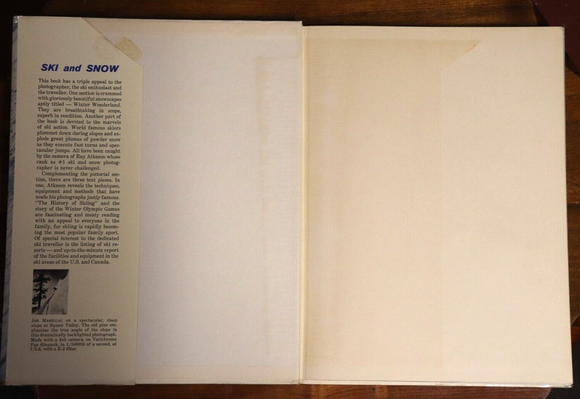 1960 Ski & And Snow by Ray Atkeson Vintage Alpine Photographic Book