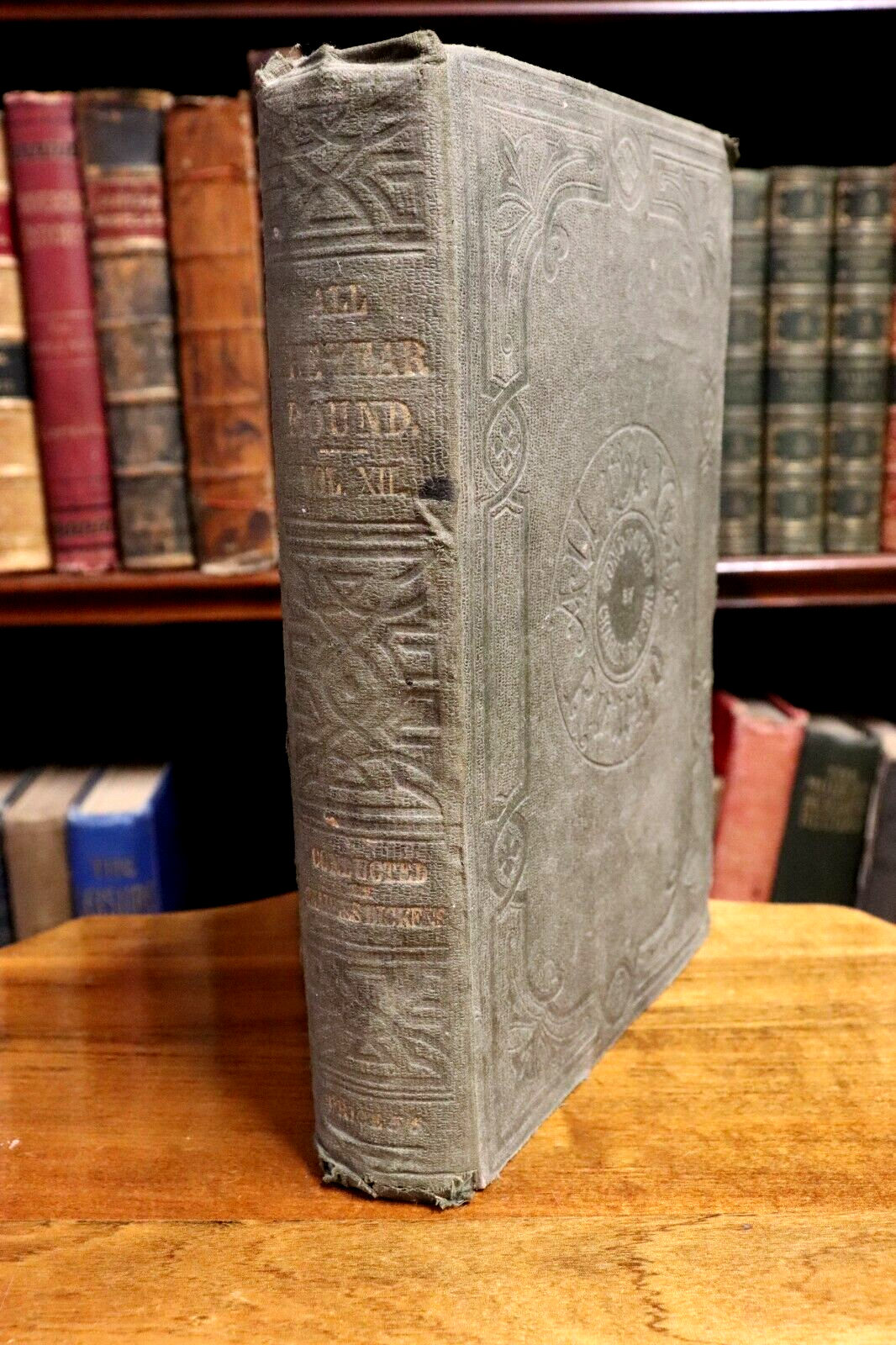 1865 All The Year Round by Charles Dickens Antique British Fiction Book