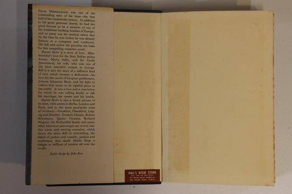 1956 Beyond Desire by Pierre La Mure 1st Edition Vintage Romance Fiction Book