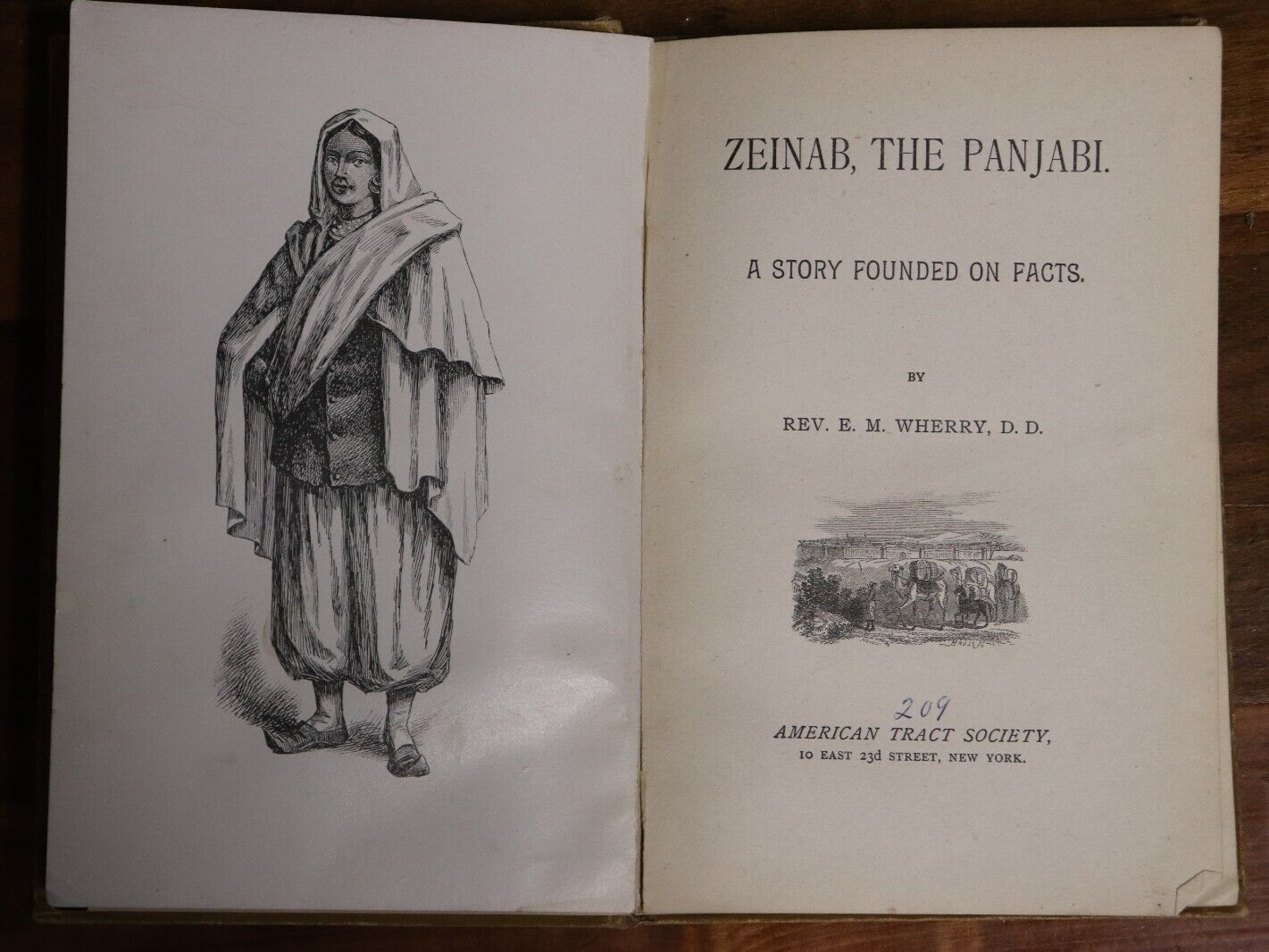 1895 Zeinab The Panjabi by E.M. Wherry Antique Muslim Christian Theology Book - 0