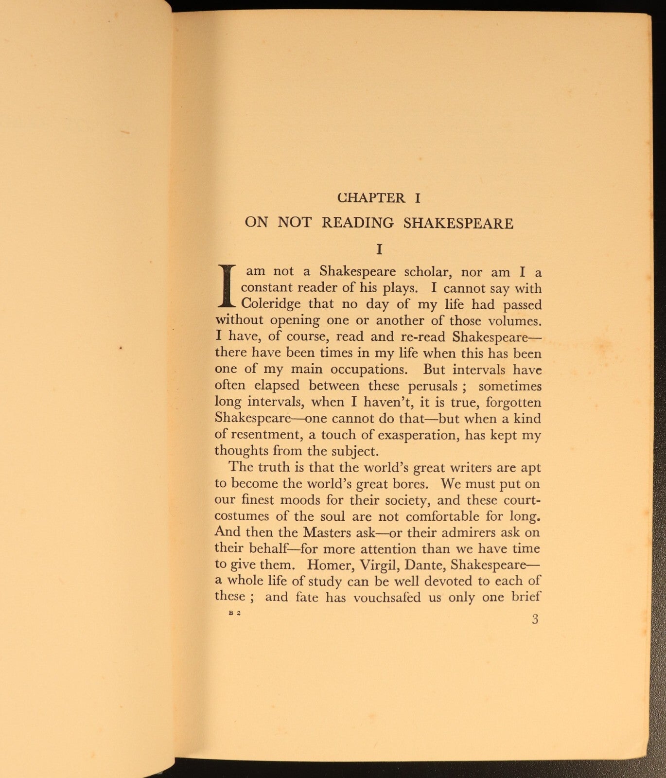 1934 On Reading Shakespeare by Logan Pearsall Smith Antique Literature Book