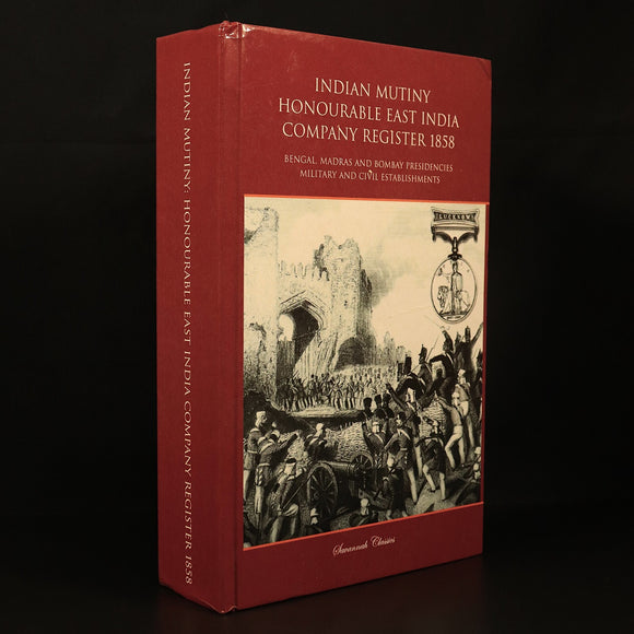 Indian Mutiny East India Company Register 1858 Military History Book Savannah