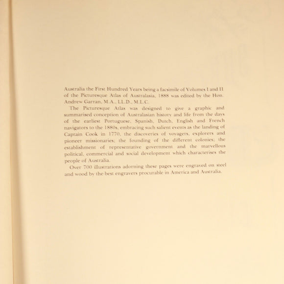 1974 2vol Picturesque Atlas Of Australasia by Andrew Garran Facsimile Reprint