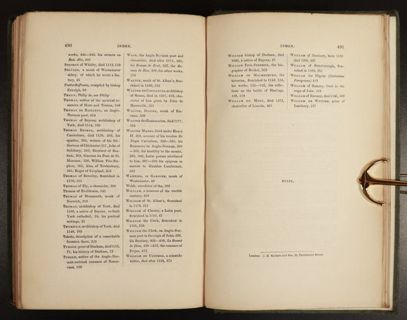 1846 Biographia Britannica Literaria by Thomas Wright Antiquarian Book 1st Ed