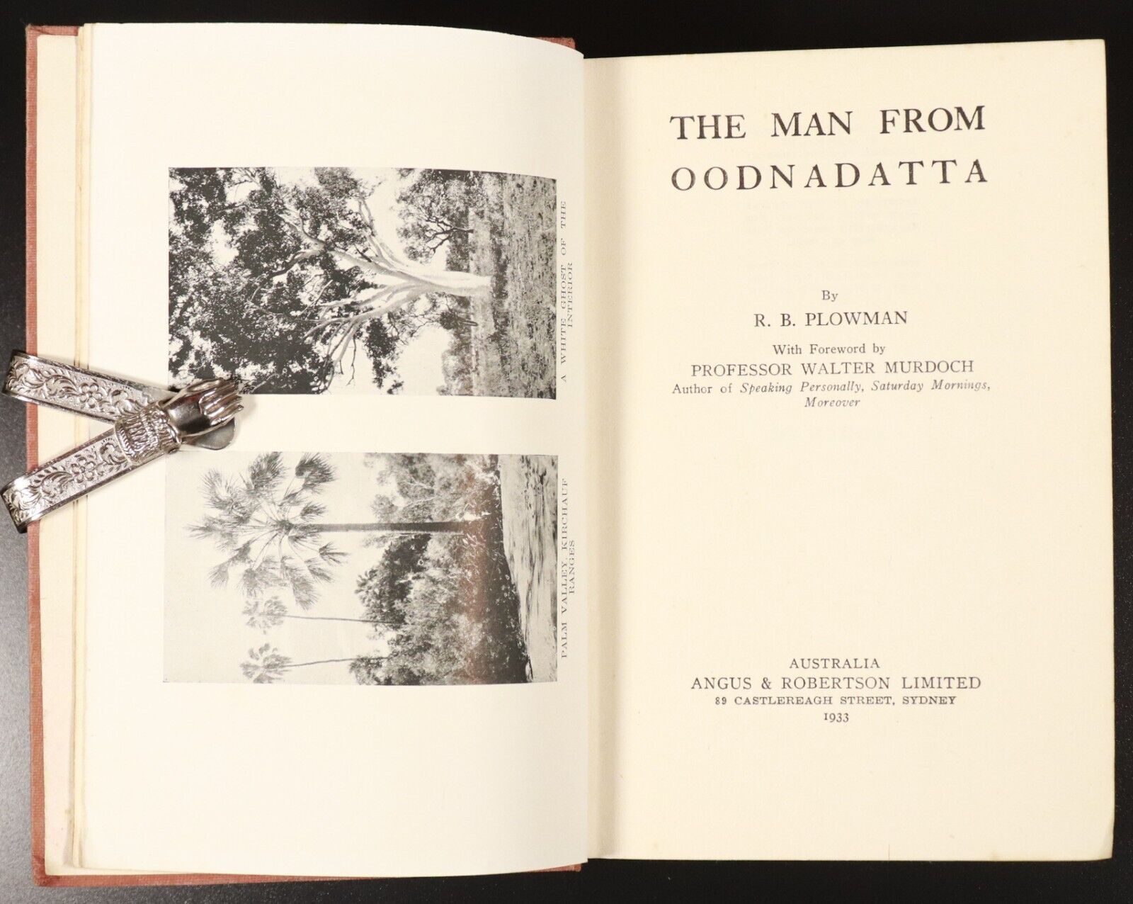 1933 The Man from Oodnadatta by R. B. Plowman Australian History Book Photos