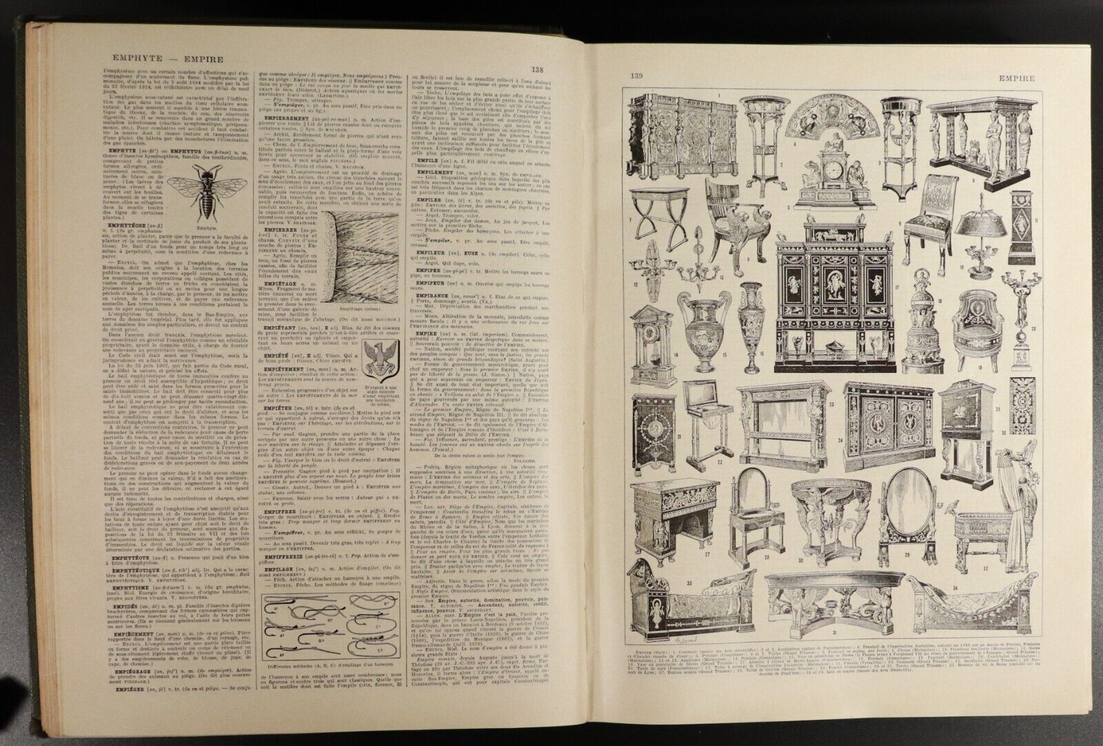 1933 Larousse Du Xxe Siecle Vol.3 by Paul Auge' French Reference Book