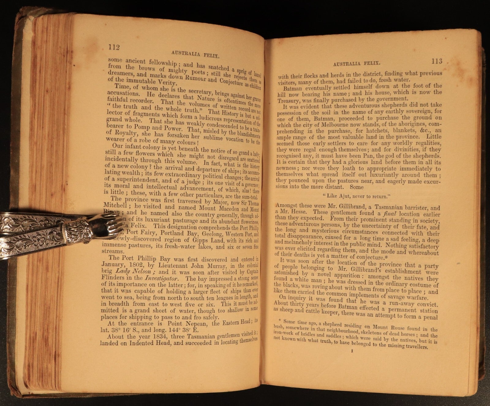 1845 Australia: Historical etc. by R. Howitt Antiquarian Australian History Book