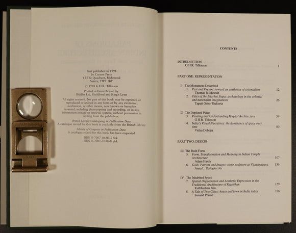 1998 Paradigms Of Indian Architecture by Tillotson 1st Edition Architecture Book