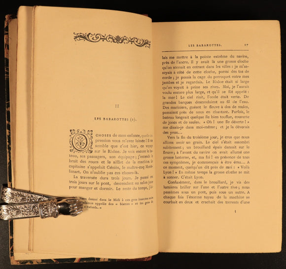 c1915 Oeuvres De Alphonse Daudet Antiquarian French Fiction Book Le Petit Chose