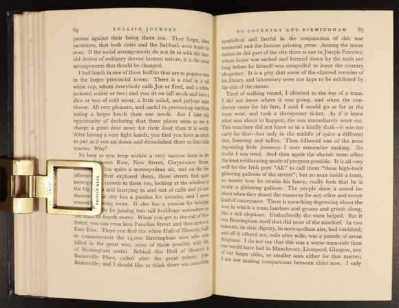 1934 English Journey by JB Priestley 1st Edition British Travel Book