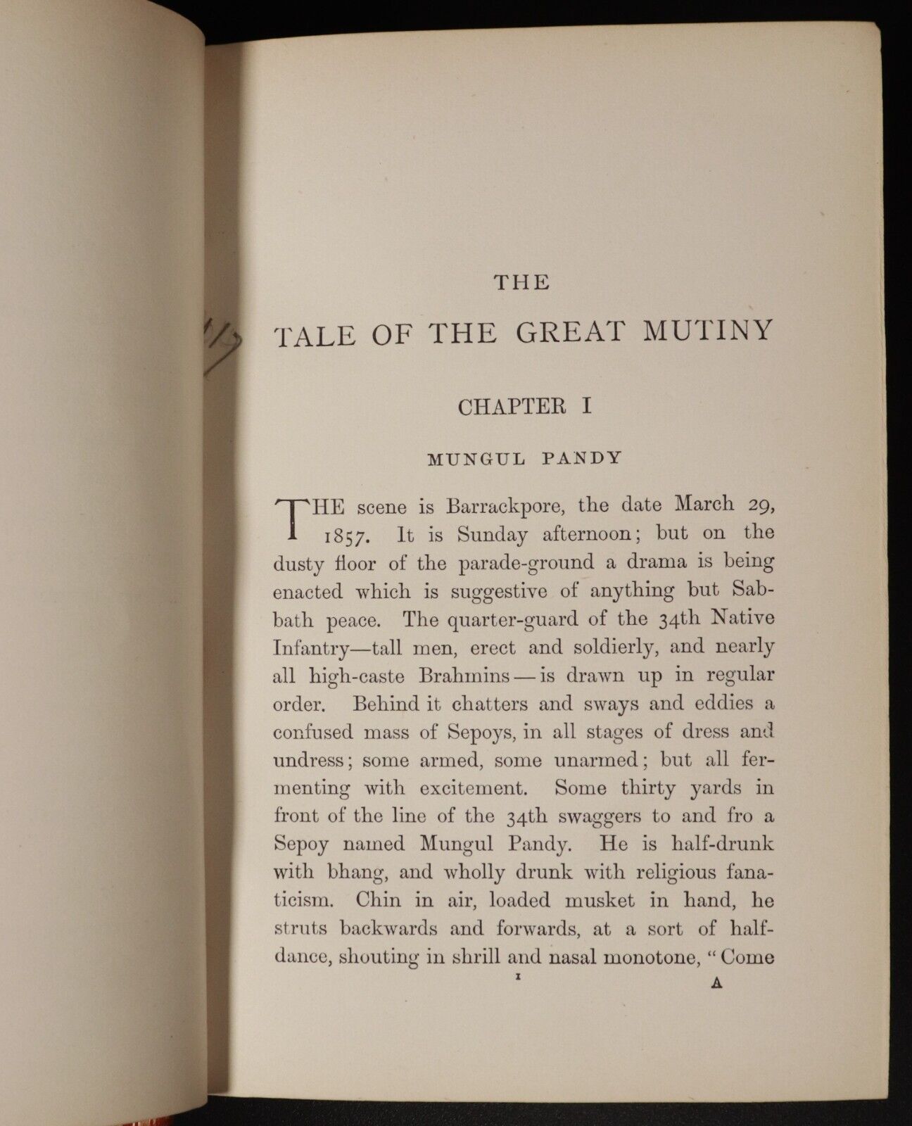 1902 The Tale Of The Great Mutiny by WH Fitchett Antique Military Book Map